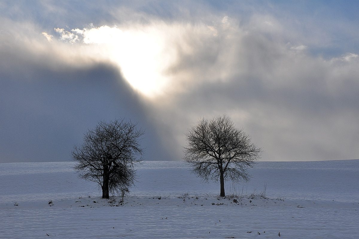 Der Kampf Winter gegen Sonne läuft aber noch. (Foto: Martin Dühning)