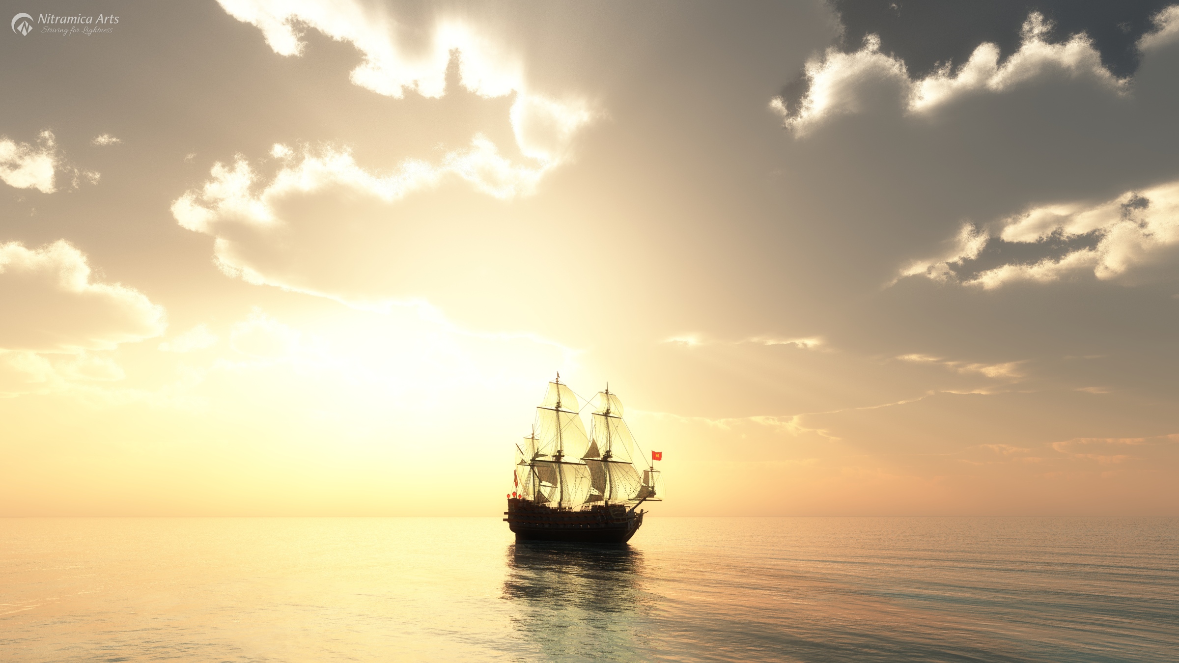 Sailing Away, gerendert mit Vue 2023 (Grafik: Martin Dühning)