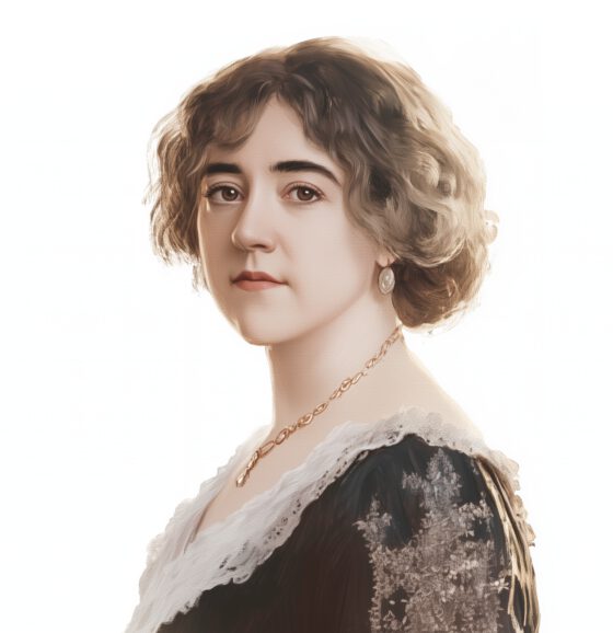 Anna de Brémont - digitales Fantasieportrait nach einer Fotografie aus dem Jahre 1899.