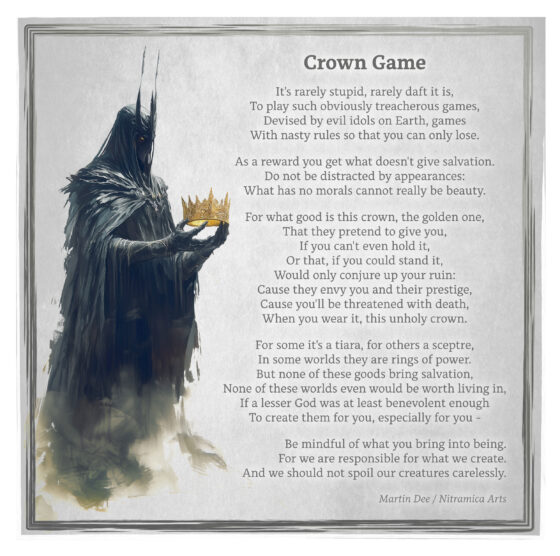 Crown Game - Poem (Text & Graphic: Martin A. Duehning)